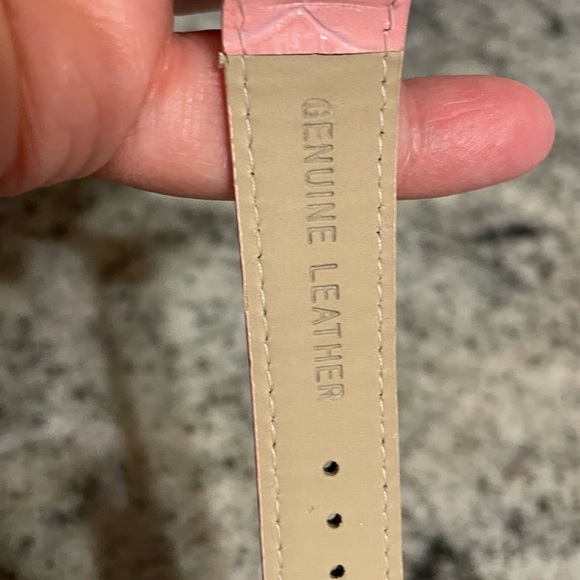 Xanadu Dual Time Pink Women's Watch with Crystal Accent. Great for travel. - Picture 4 of 5